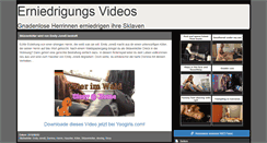 Desktop Screenshot of erniedrigungsvideos.com